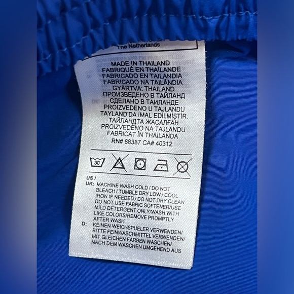 Adidas Shorts Mens Large Blue‎ Vintage Retro Look Large Flower Red Gold I1 - Picture 8 of 11